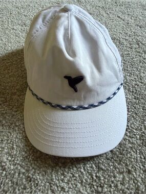 Birddogs White Cap with Blue Logo Accents